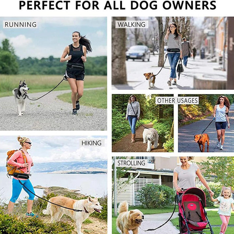 Gizlux Tandem hands-free waist dog leash with bungee - image 6