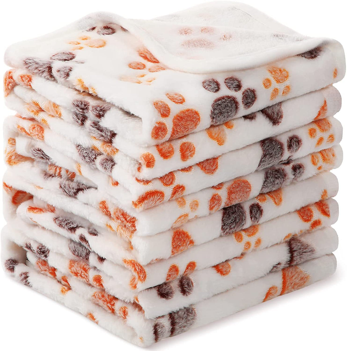 Gizlux Snug coral fleece paw-print pet blanket - image 3