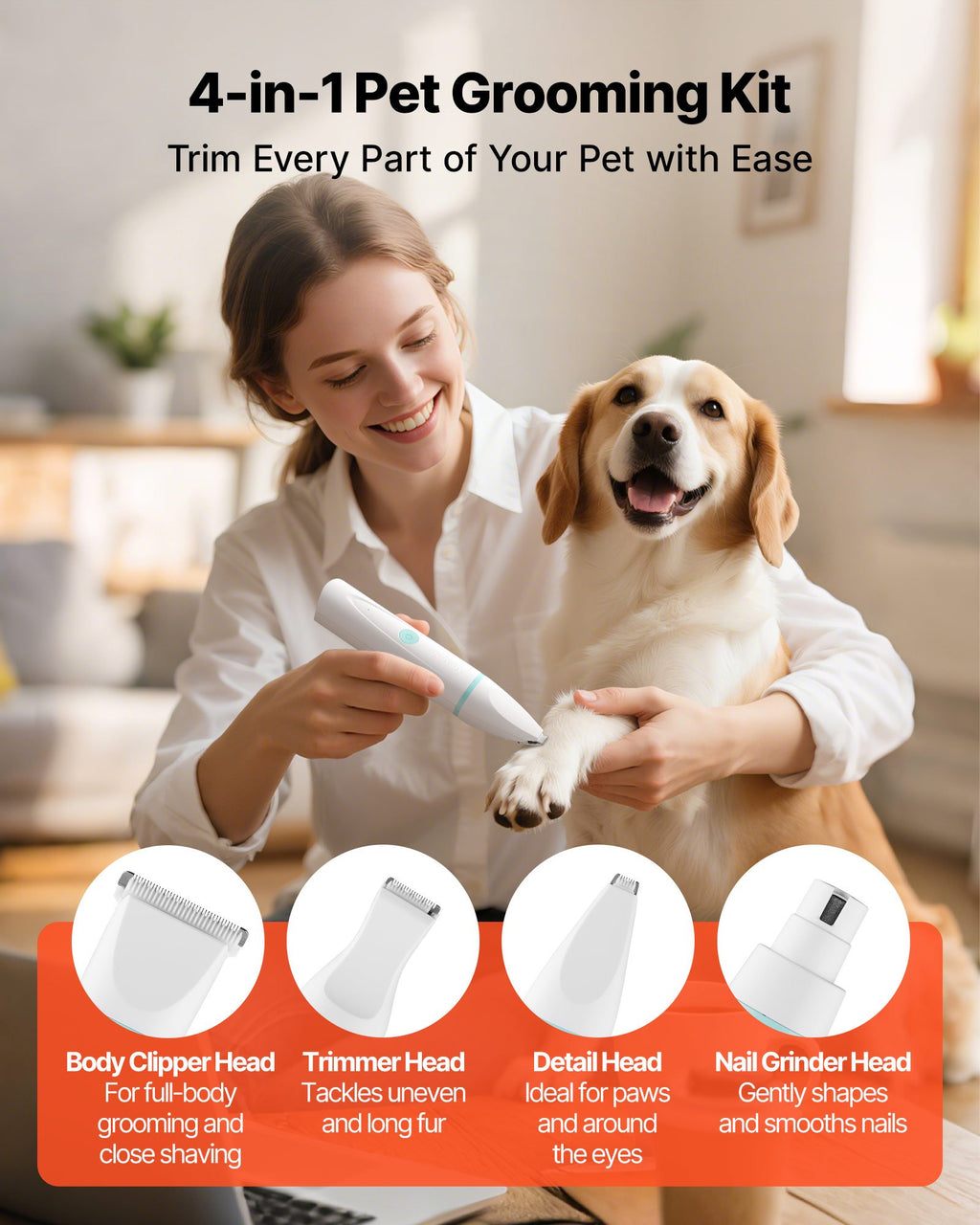 Gizlux Clip 4-in-1 dog grooming kit - image 4