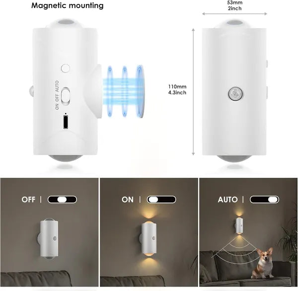 Gizlux Glow rechargeable motion-sensor night lights 2-pack - image 5