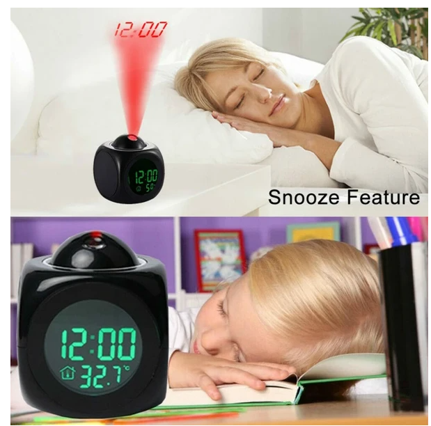 Gizlux Cast LED projection alarm clock - image 1