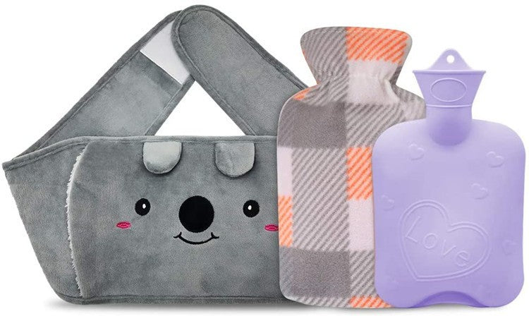 Gizlux hot water bottle with plush animal waist belt - image 1