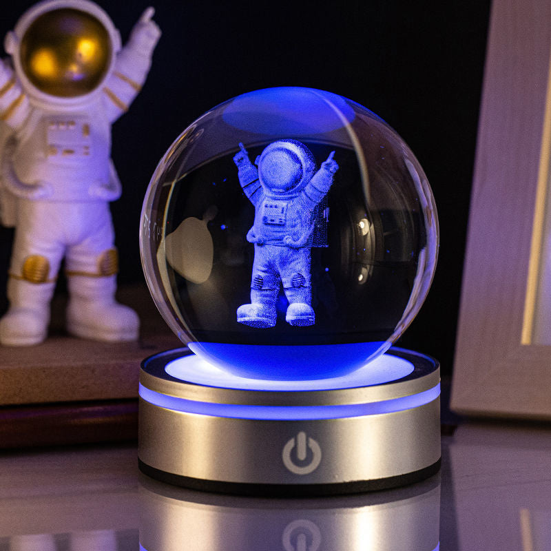 Gizlux Crystal 3D engraved luminous night light ball - image 9