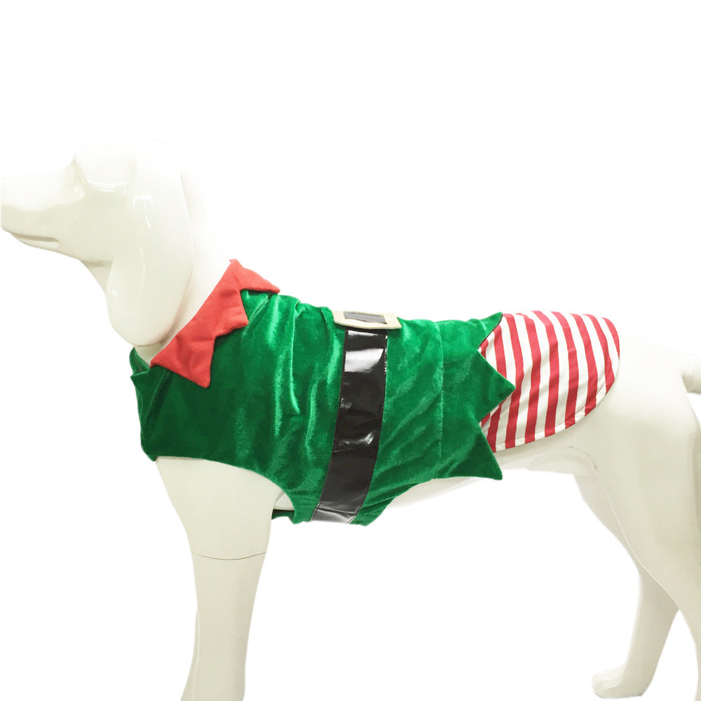 Gizlux Christmas elf and Santa rider dog costume - image 5