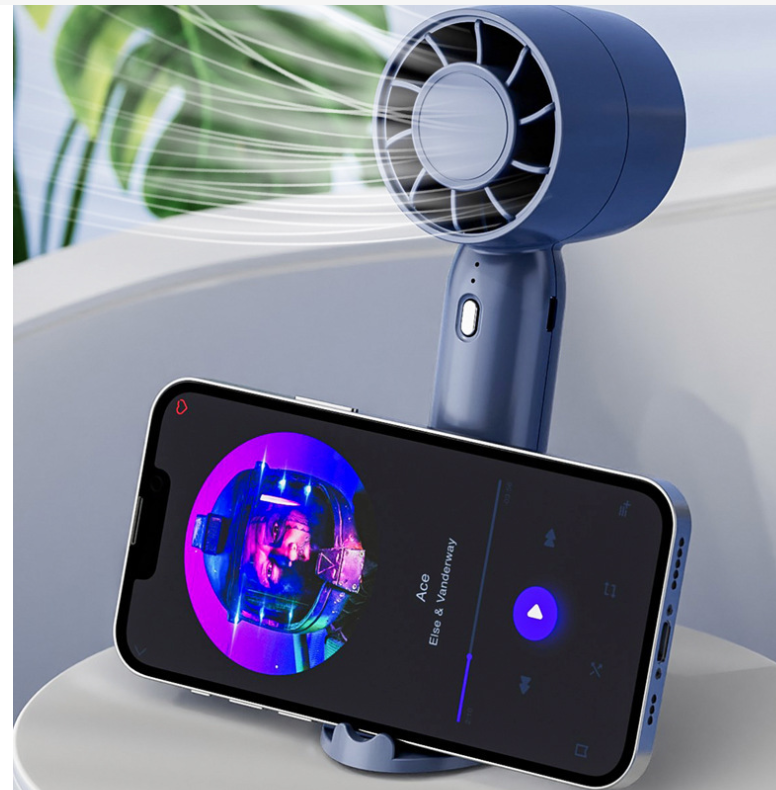 Gizlux Whirl turbo handheld mini fan with desk base - image 1