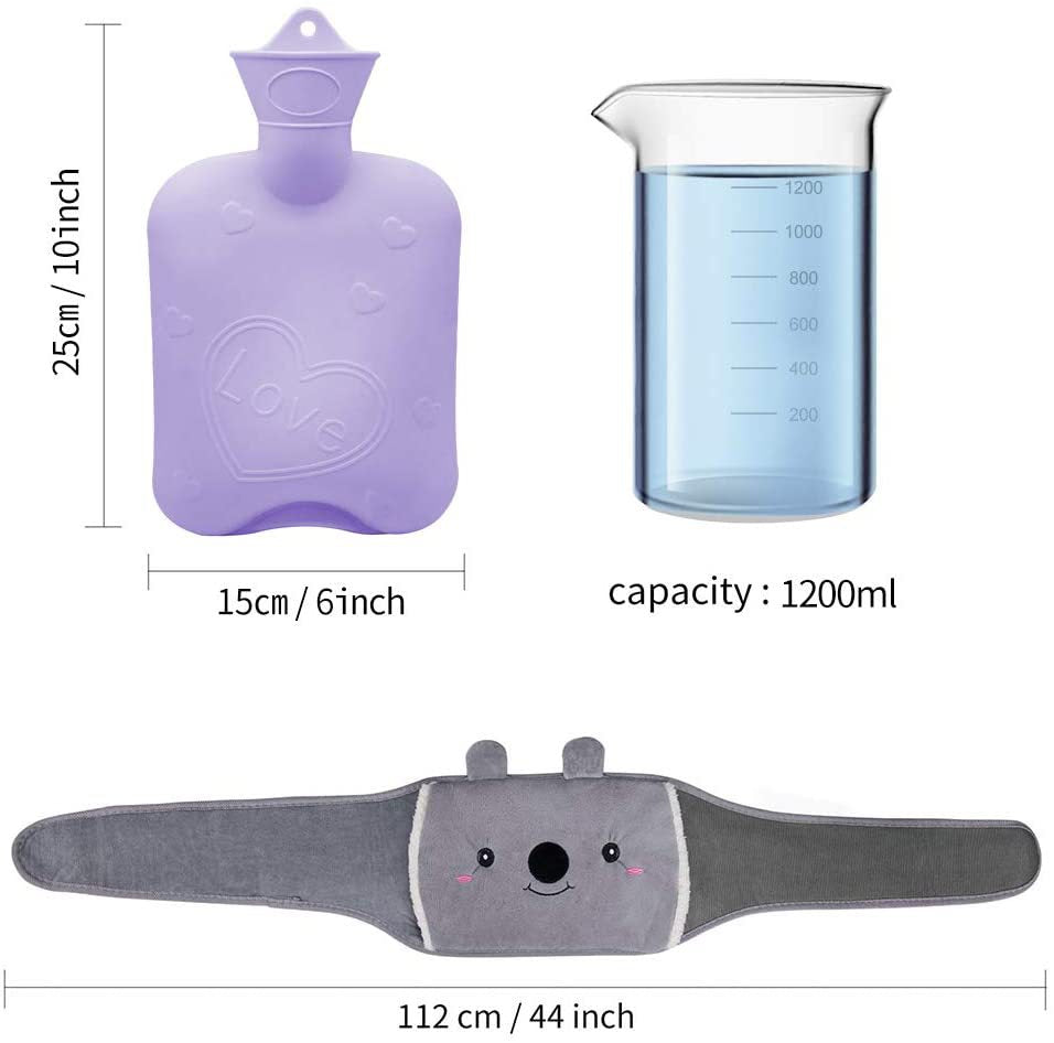 Gizlux hot water bottle with plush animal waist belt - image 8
