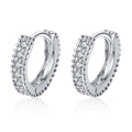 Gizlux moissanite huggie hoop earrings (925 silver) - image 1