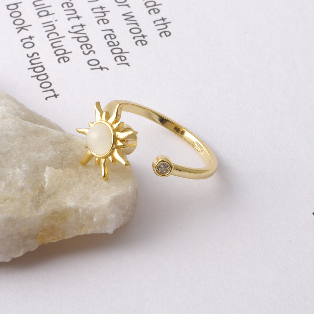 Gizlux spinning star ring (925 silver, adjustable) - image 3
