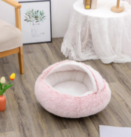 Gizlux round plush pet bed & house (40cm) - image 2