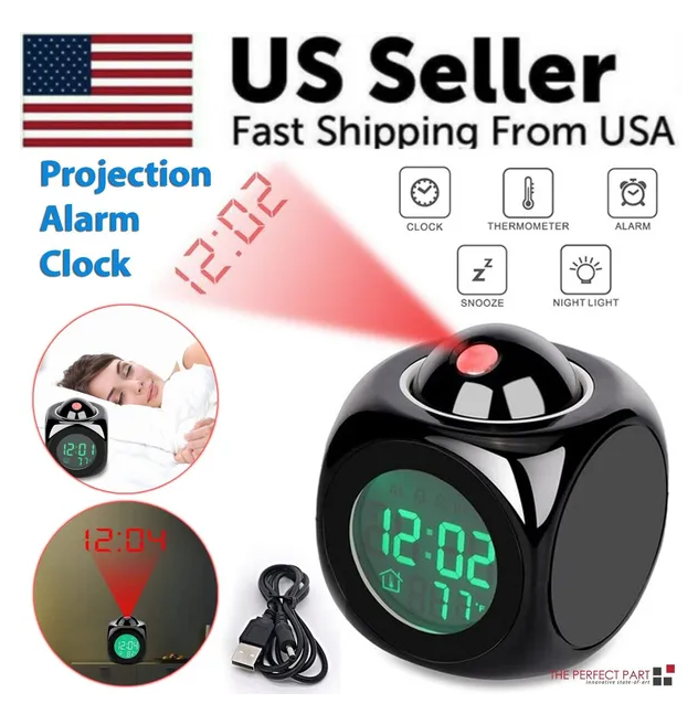 Gizlux Cast LED projection alarm clock - image 6