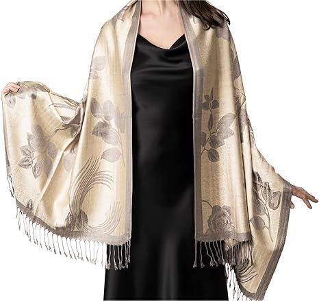 Gizlux jacquard pashmina-style shawl - image 2