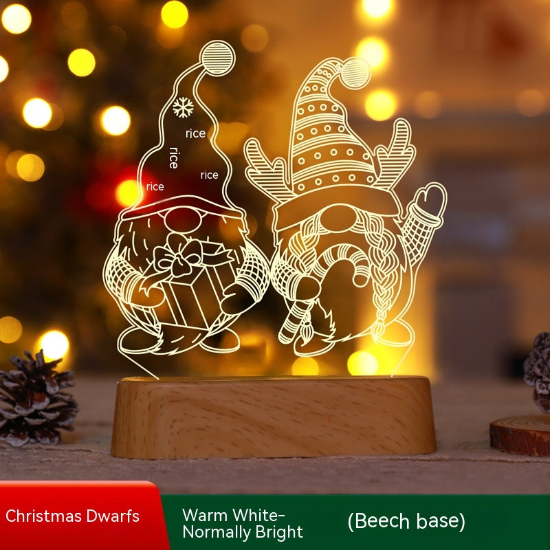 Gizlux christmas 3d acrylic led night light - image 3