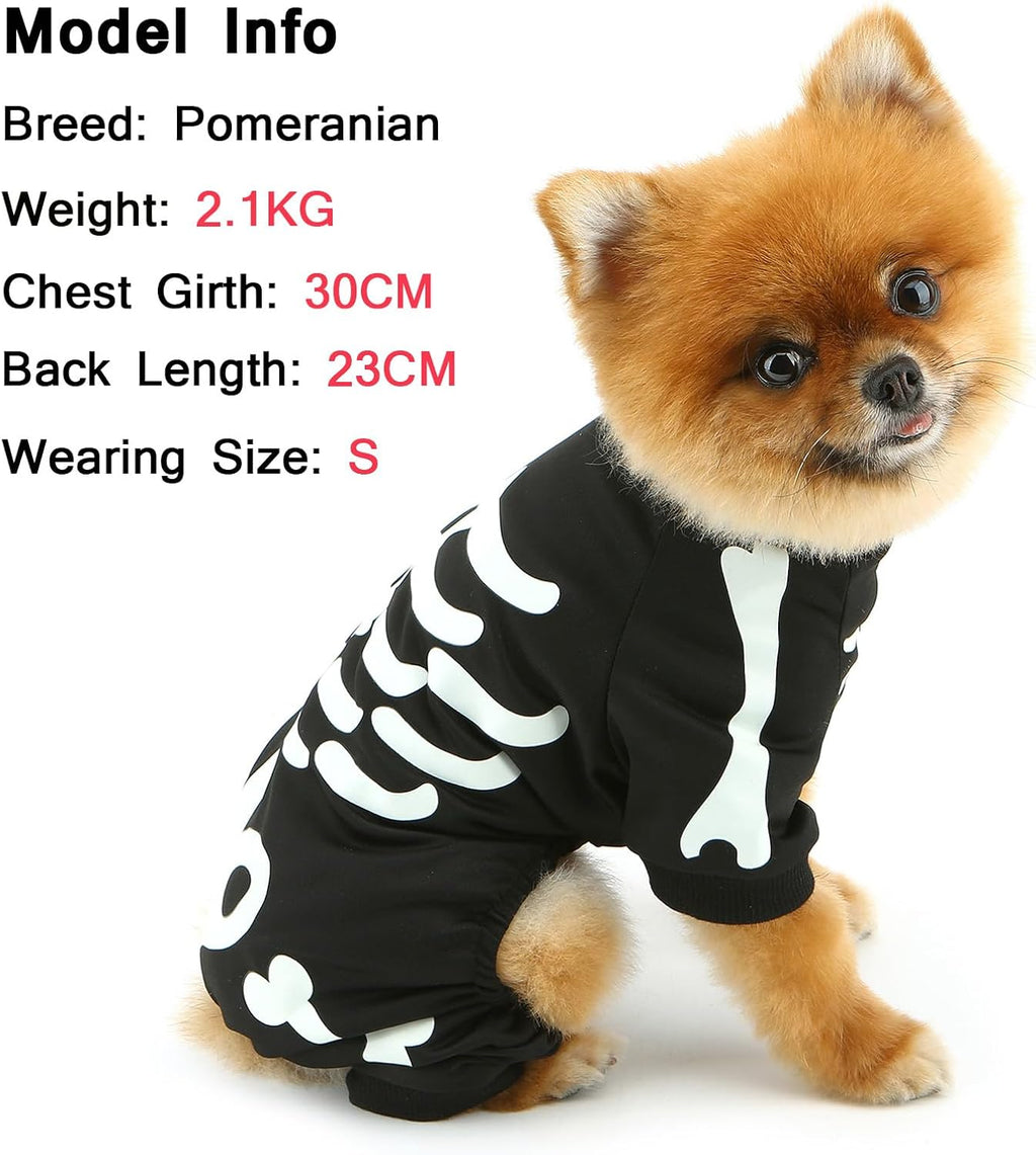 Gizlux glow skeleton dog costume - image 6