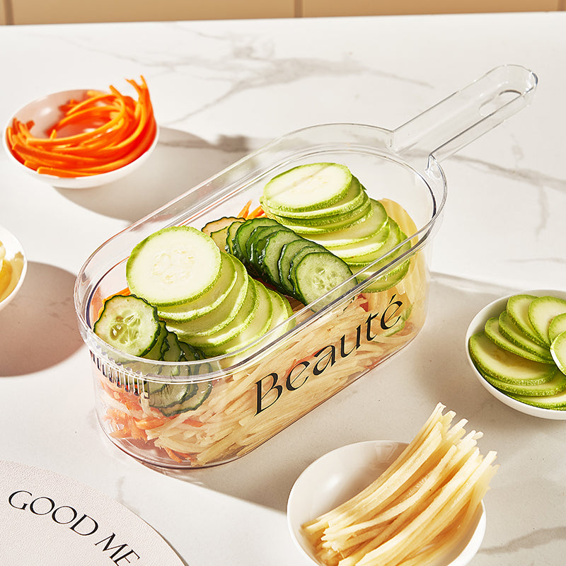 Gizlux handheld vegetable slicer with container - image 8