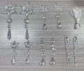Gizlux clear acrylic icicle & snowflake ornaments (10 pieces) - image 1