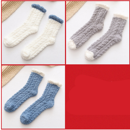 Gizlux fuzzy coral fleece socks - image 5