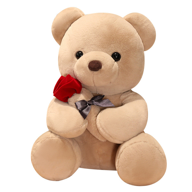 Gizlux teddy bear with rose plush (25 cm) - image 4