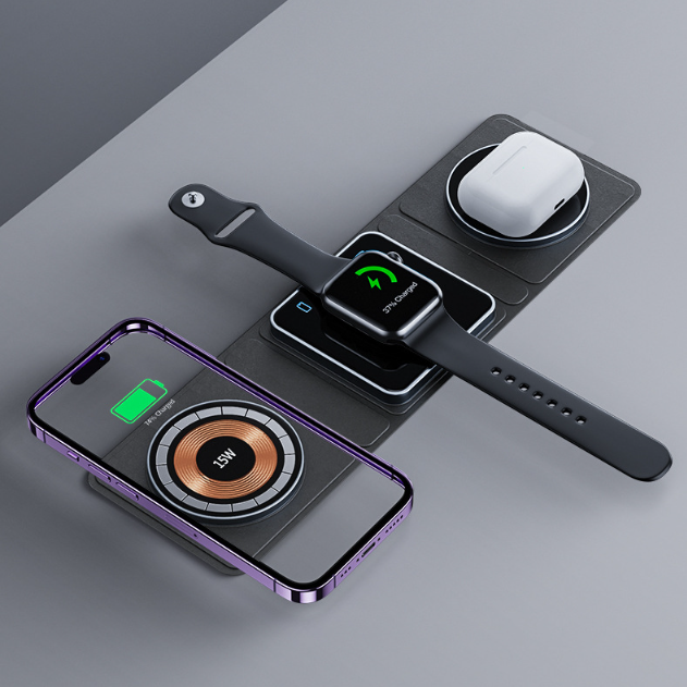 Gizlux Fold 3-in-1 magnetic foldable wireless charger - image 1