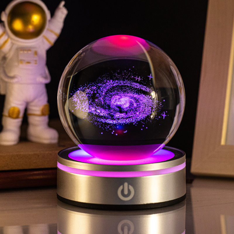 Gizlux Crystal 3D engraved luminous night light ball - image 7