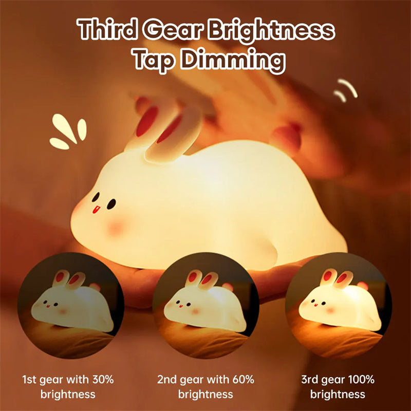 Gizlux squishy bunny silicone night light - image 6