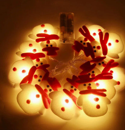 Gizlux snowman and bell LED string lights - image 1