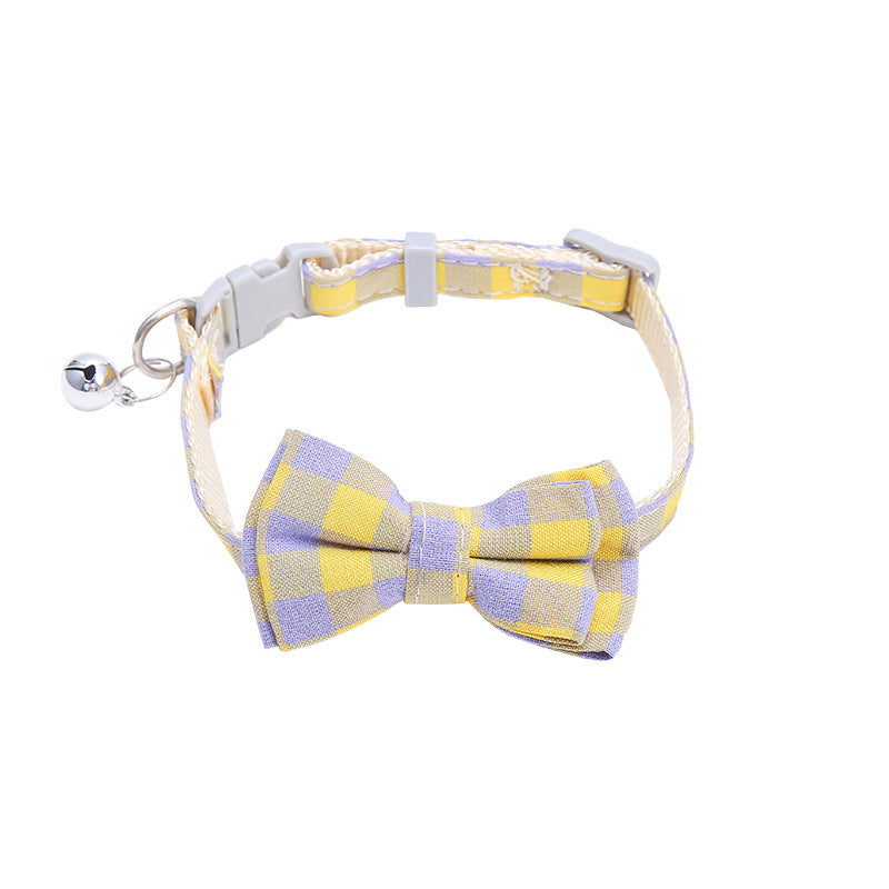 Gizlux plaid bow tie cat collar - image 2