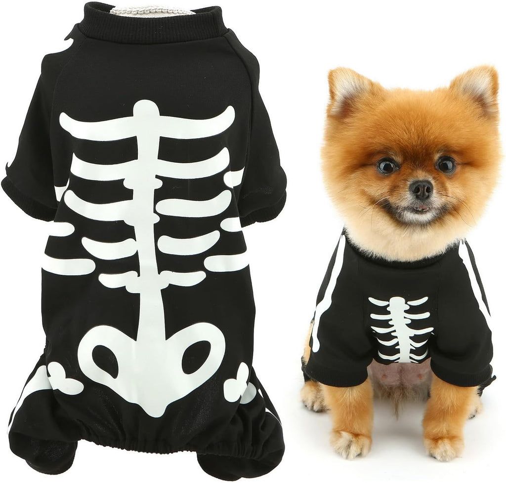 Gizlux glow skeleton dog costume - image 1
