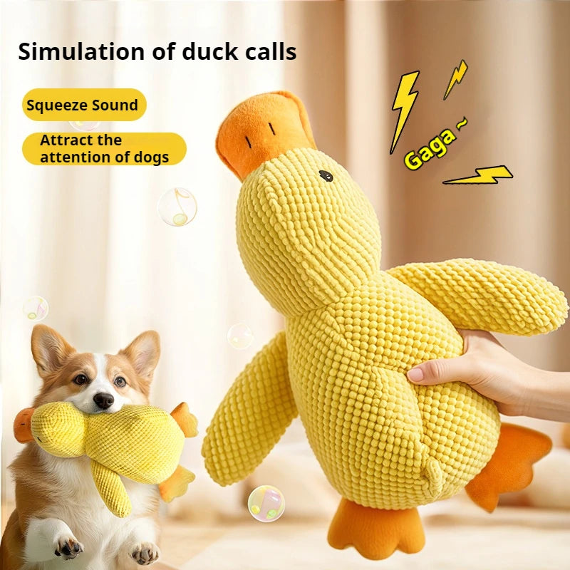 Gizlux calming plush duck dog toy - image 7