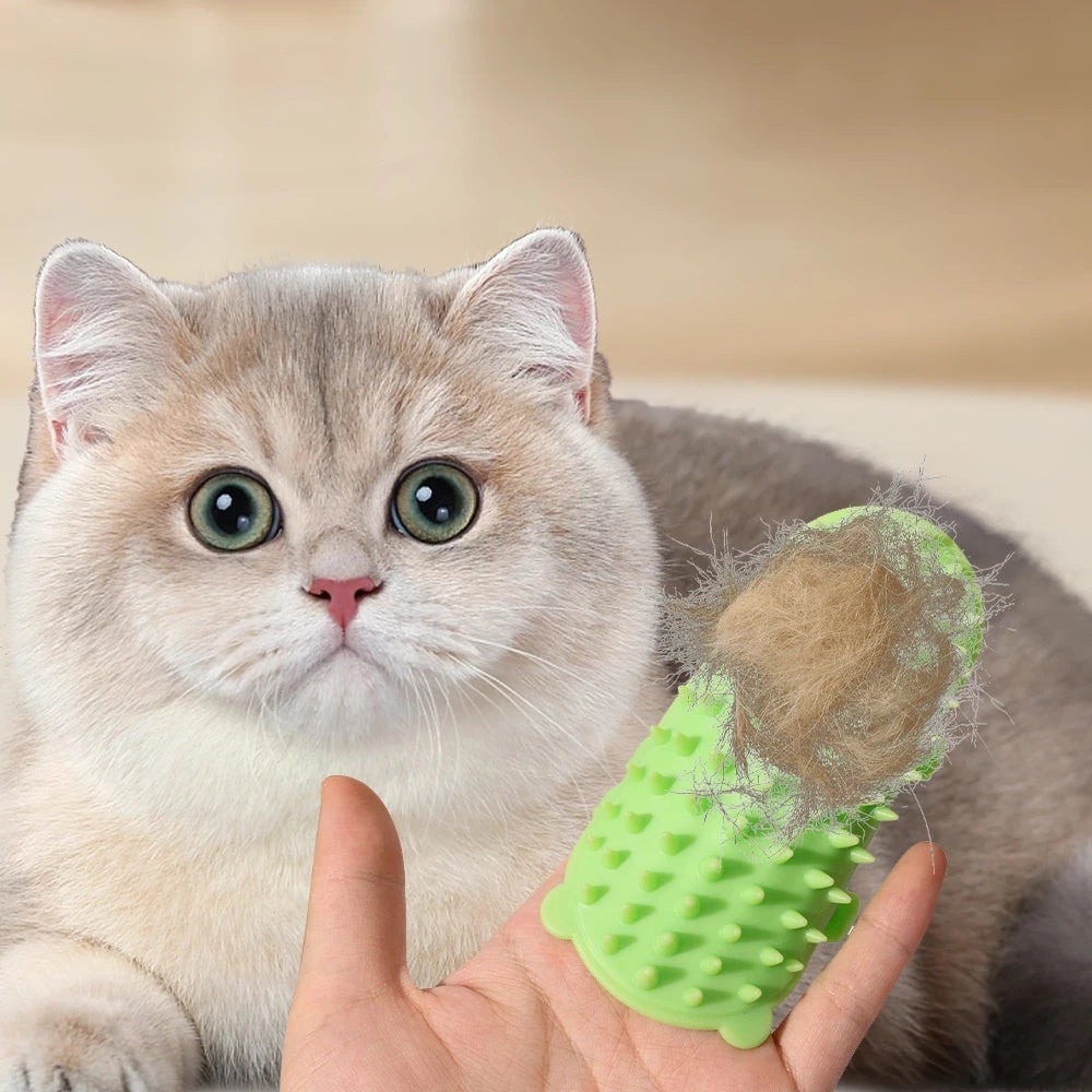 Gizlux Nuzzle wall-corner cat self-grooming brush - image 3