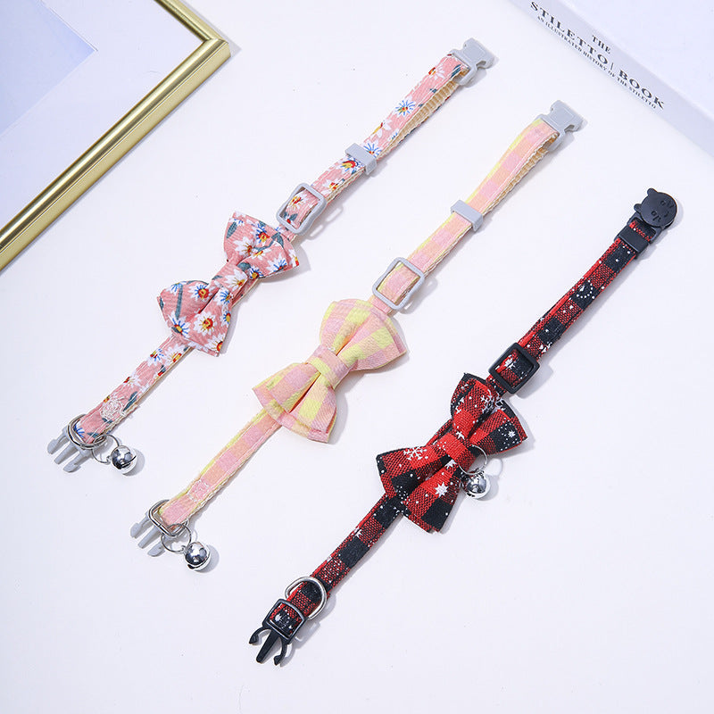 Gizlux plaid bow tie cat collar - image 7