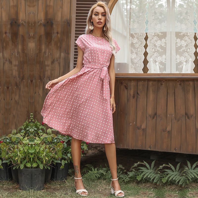 Gizlux Dotty women's polka dot button-down midi dress - image 3